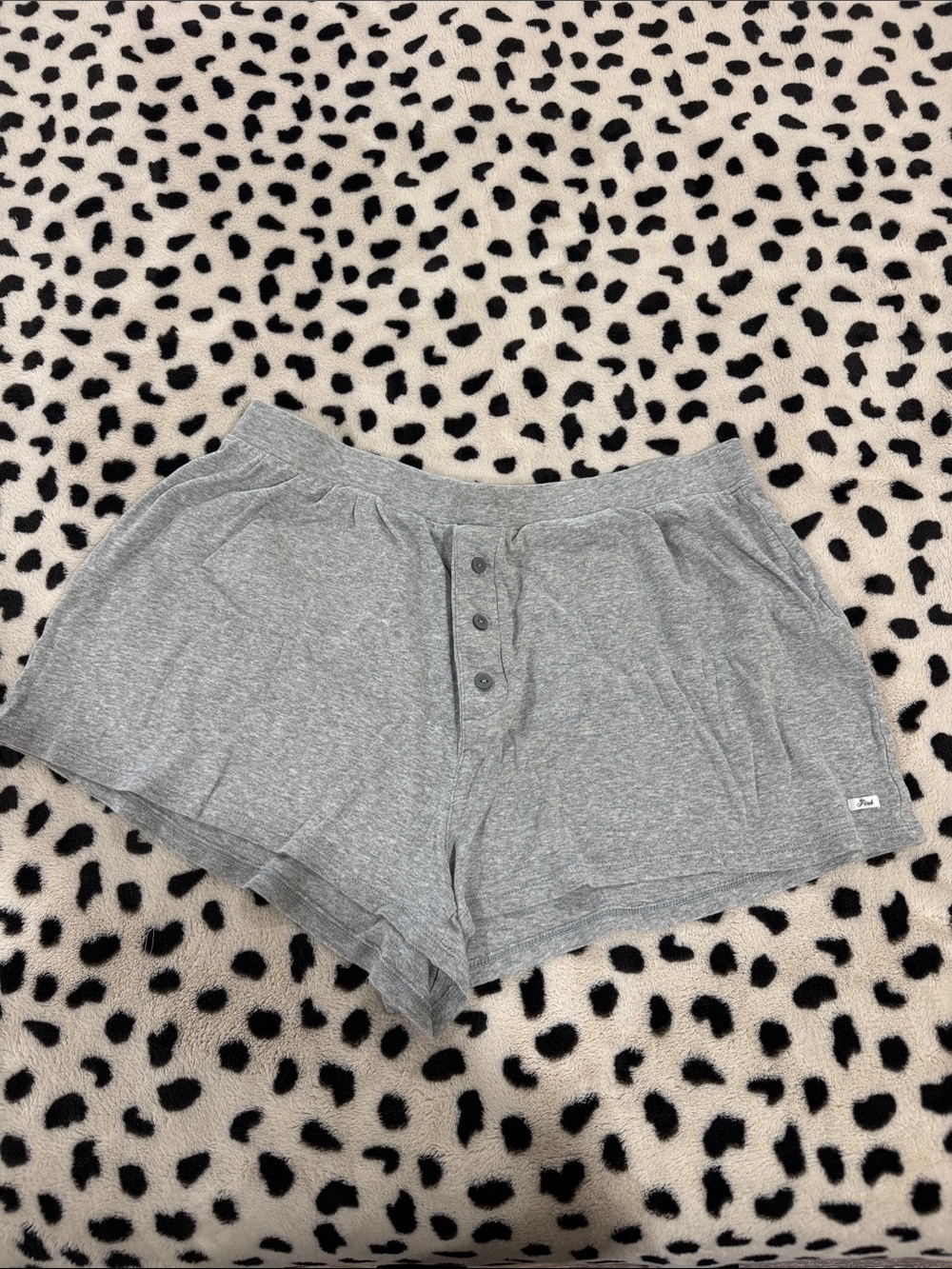 PINK Victoria's Secret Heather Gray Cozy Lounge Shorts